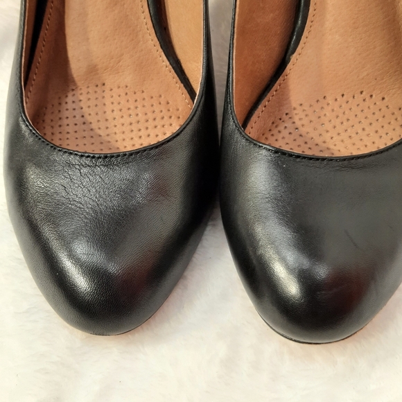 Corso Como Womens Black Leather Heels Size 8.5 M - Picture 10 of 11